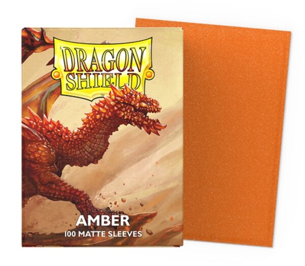 Dragon Shield Matte Art Amber Standard Sleeves (100 Sleeves)
