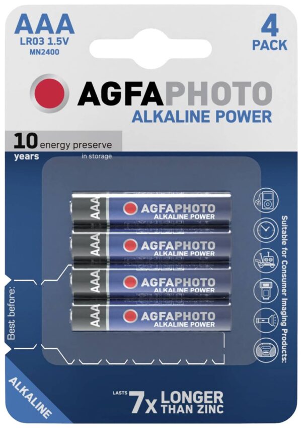 Agfa Photo Alakaline Power AAA Batteries