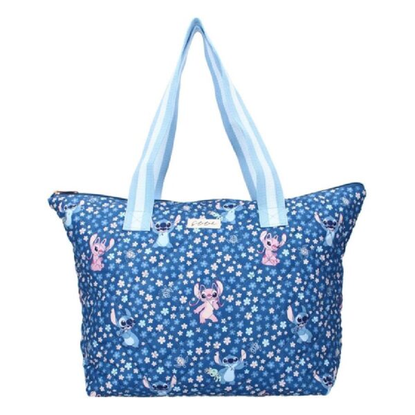 Disney Stitch Famous Floral Quilted Shopper Bag 48x32x14cm