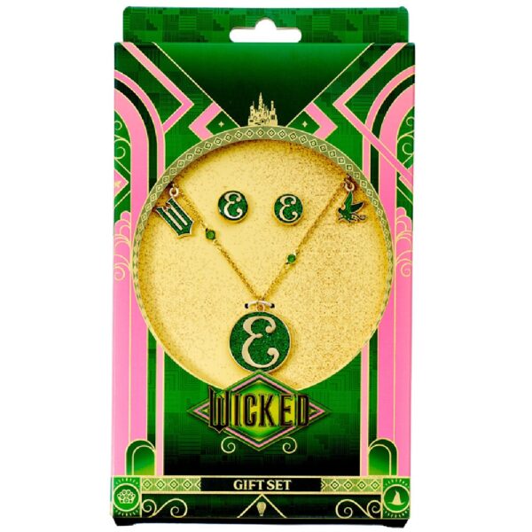 Wicked Elphaba Necklace + Earrings Gift Set