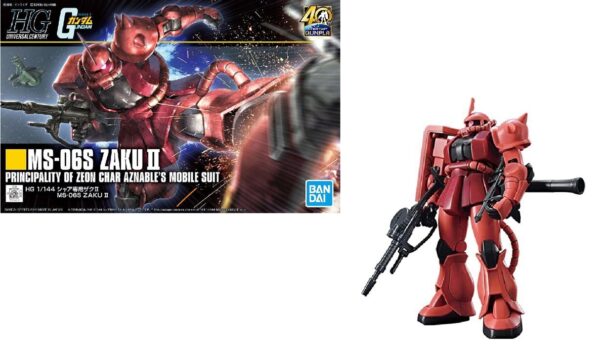 Gundam Gunpla 40th MS-06S Zaku II HGUC 1/144 Bandai Model Kit