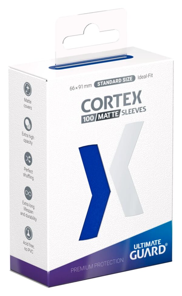 Ultimate Guard Blue Cortex Sleeves Matte Standard Size (100 Sleeves)