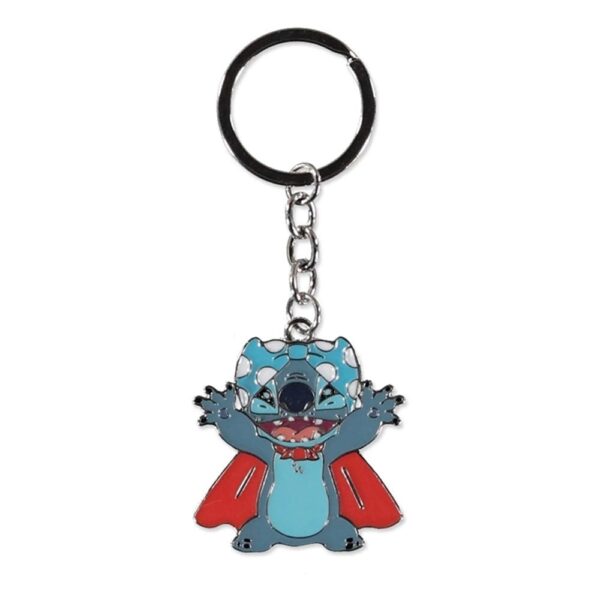 Disney Stitch Superhero Metal Keychain