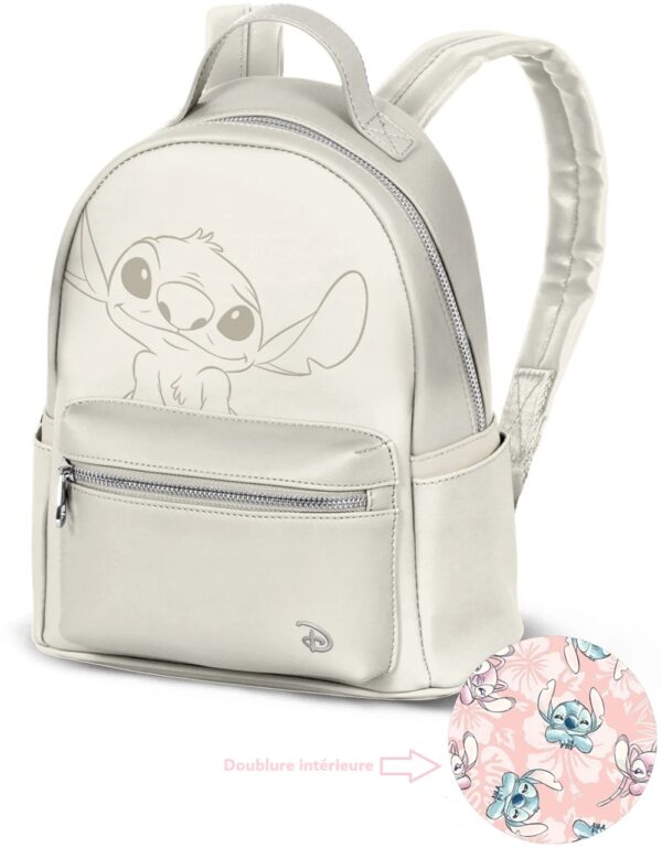 Disney Stitch White Fashion Backpack 28x24x11cm