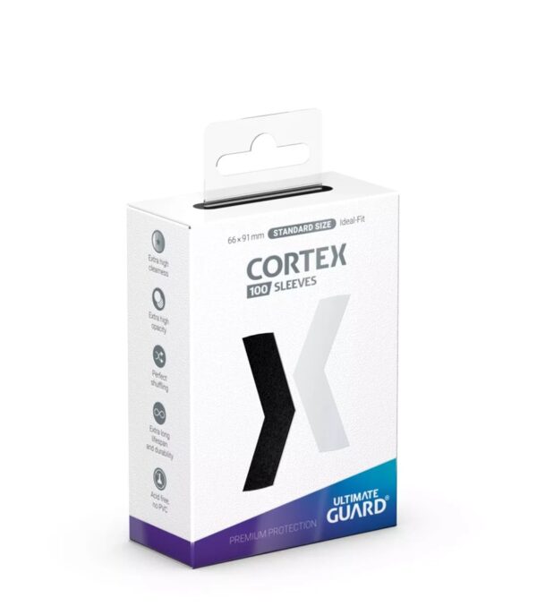 Ultimate Guard Black Cortex Sleeves Standard Size (100 Sleeves)