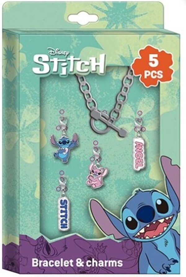 Disney Stitch Bracelet Set with Charms