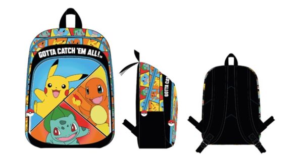 Pokemon Starter 2 Compartments Backpack 38x28x16cm