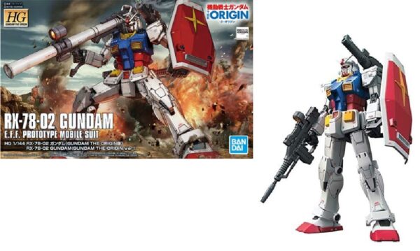 Gundam RX-78-2 Gundam 'The Origin Version' HG 1/144 Bandai Model Kit