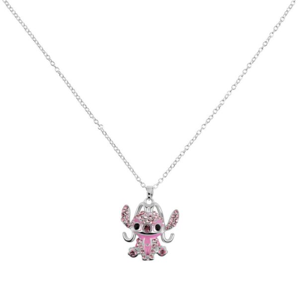 Disney Stitch Angel Crystal Pendant Necklace