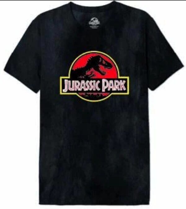 Jurassic Park Logo Classic Stone Wash T-Shirt Men (XL)