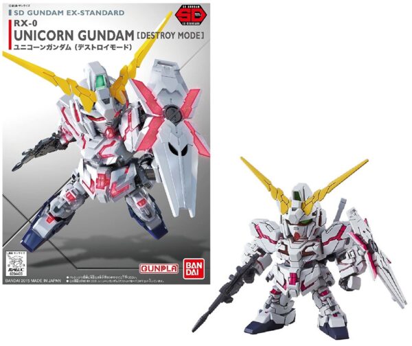 Gundam RX-0 Unicorn (Destroy Mode) SD EX-Standard Bandai Model Kit