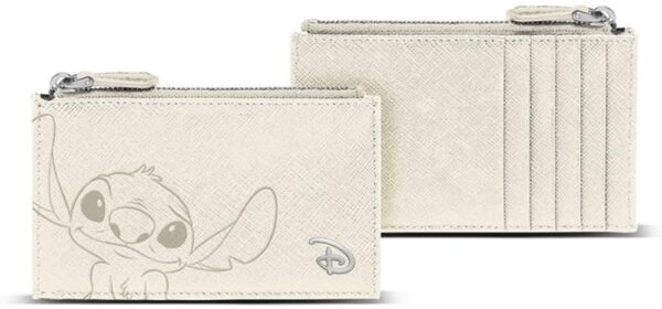 Disney Stitch White Pouch Wallet + Cards Holder