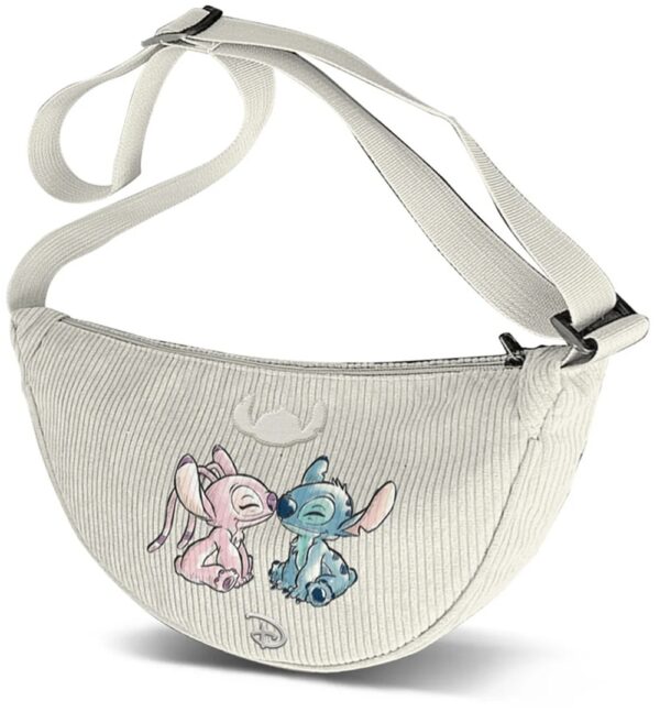 Disney Stitch & Angel Corduroy Shoulder Bag Fanny Pack
