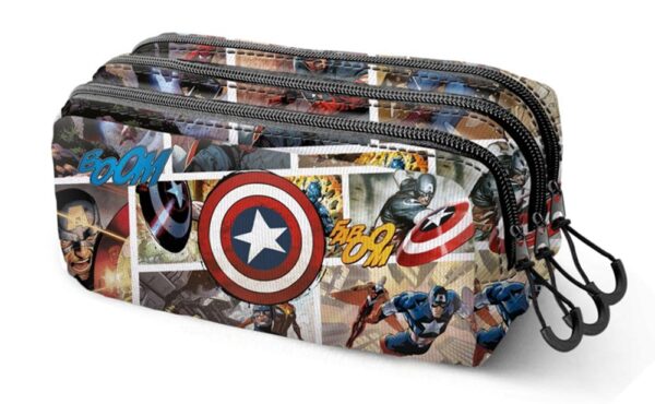 Marvel Captain America Comics "Trick" Square Pencil Case