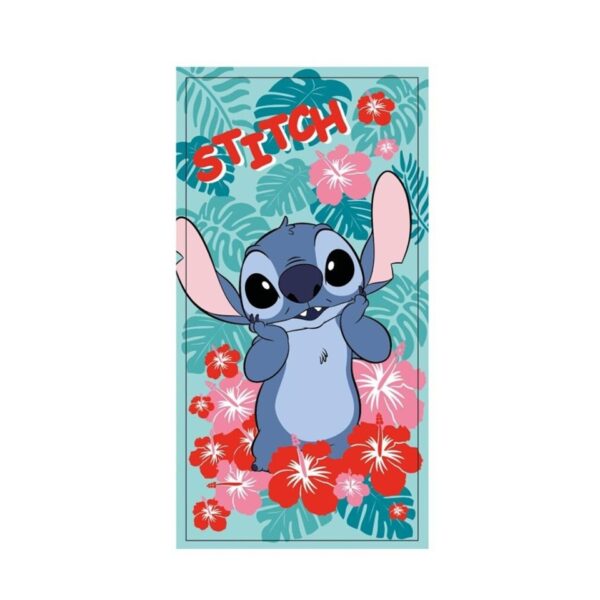 Disney Stitch Red Flowers Beach Towel 70x140cm