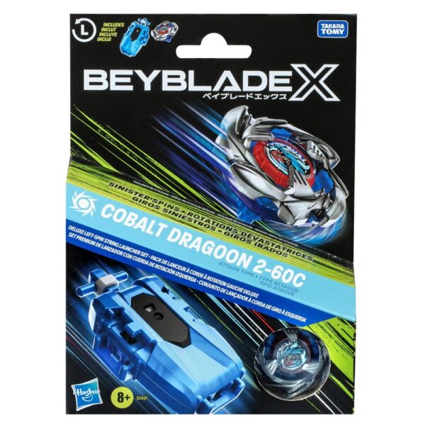 Beyblade X Cobalt Dragoon 2-60C Deluxe Launcher