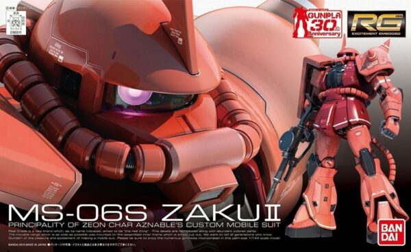 Gundam MS-06S Zaku II RG 1/144 Bandai Model Kit