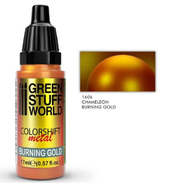 Green Stuff World Chameleon Colorshift Metal Burning Gold 17ml