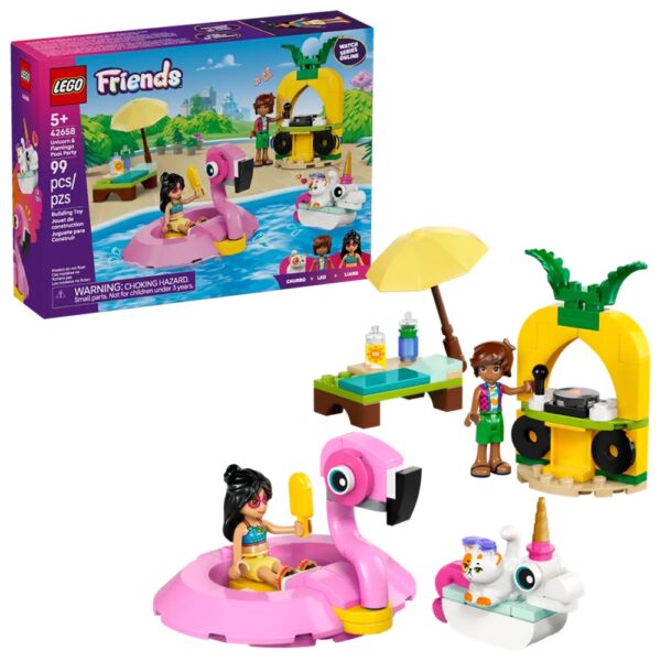 LEGO Friends 42658 Unicorn & Flamingo Pool Party