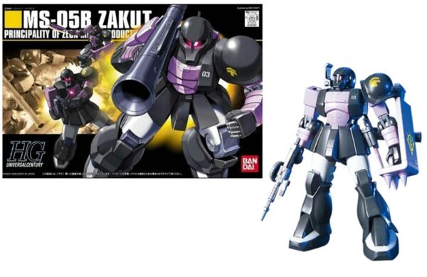Gundam MS-05B Zaku I HGUC 1/144 Bandai Model Kit