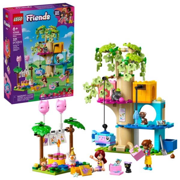 LEGO Friends 42666 Cat Birthday Party & Tree House