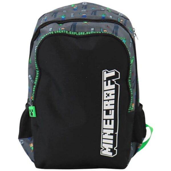 Minecraft 3 Compartments Backpack 41x30x22cm