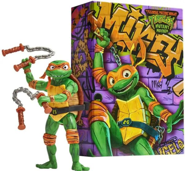 Teenage Mutant Ninja Turtles Comic Con Michelangelo Mutant Mayhem Action Figure