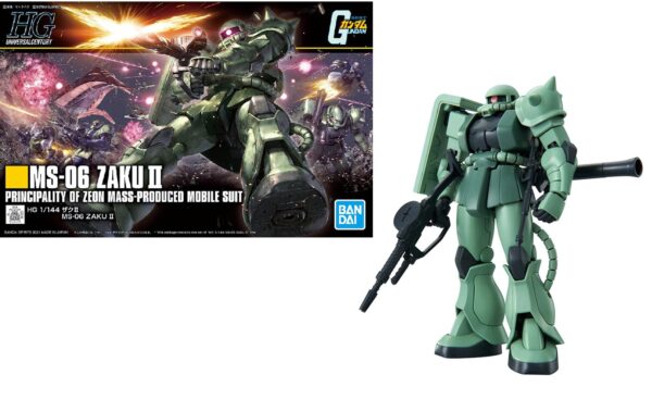 Gundam MS-06 ZAKU II HG 1/144 Bandai Model Kit