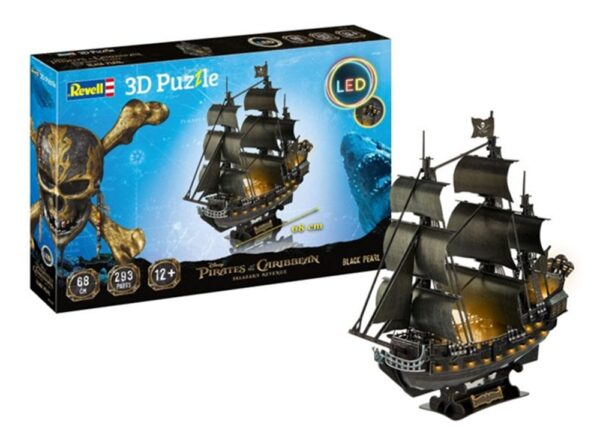 Pirates of the Caribbean: Dead Men Tell No Tales 3D Puzzle Black Pearl LED Edition