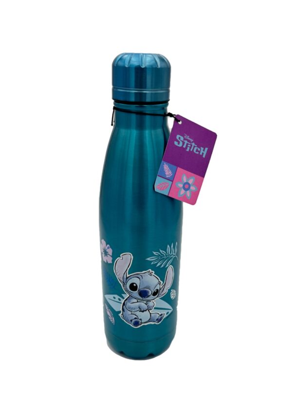 Disney Watercolor Metalic Blue Stainless Steel Bottle
