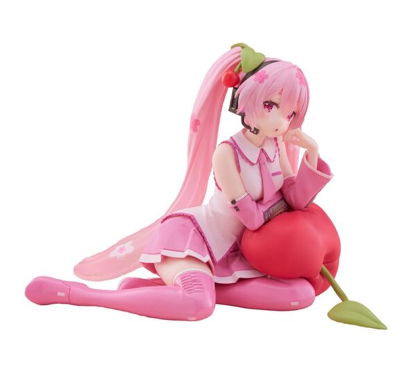 Hatsune Miku Desktop Cute Sakura Miku Cherry Cushion Ver. Taito Figure