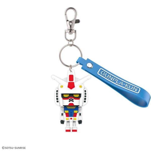 Gundam GUNPLA-KUN 1 3D Rubber Mascot Keychain