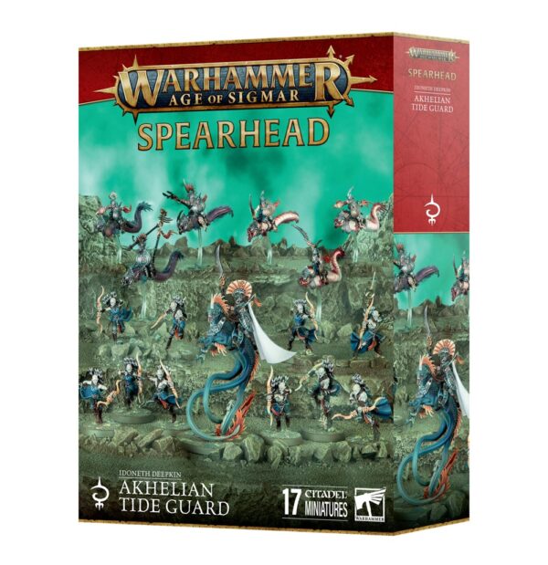 Warhammer Age Of Sigmar Idoneth Deepkin Akhelian Tide Guard Spearhead (70-873)