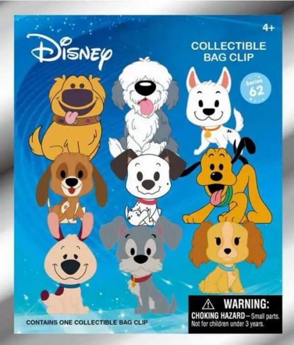 Disney Dogs Mystery 3D Foam Bag Clip
