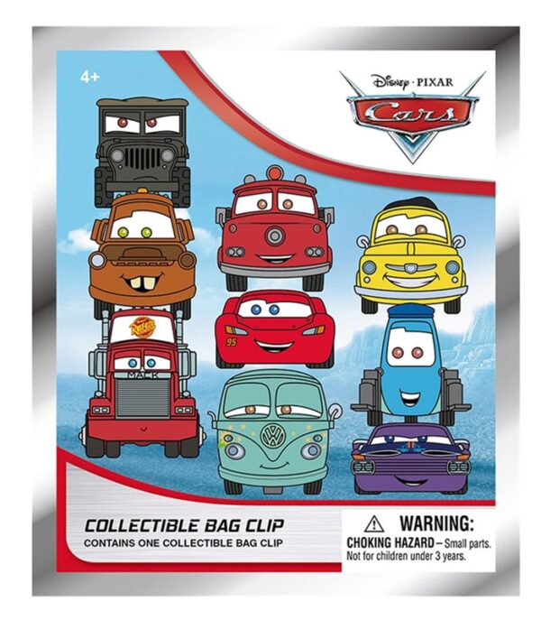 Disney Cars Mystery 3D Foam Bag Clip