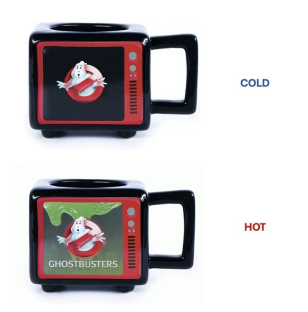 Ghostbusters I Ain't Afraid Retro TV Heat Change Mug 500ml