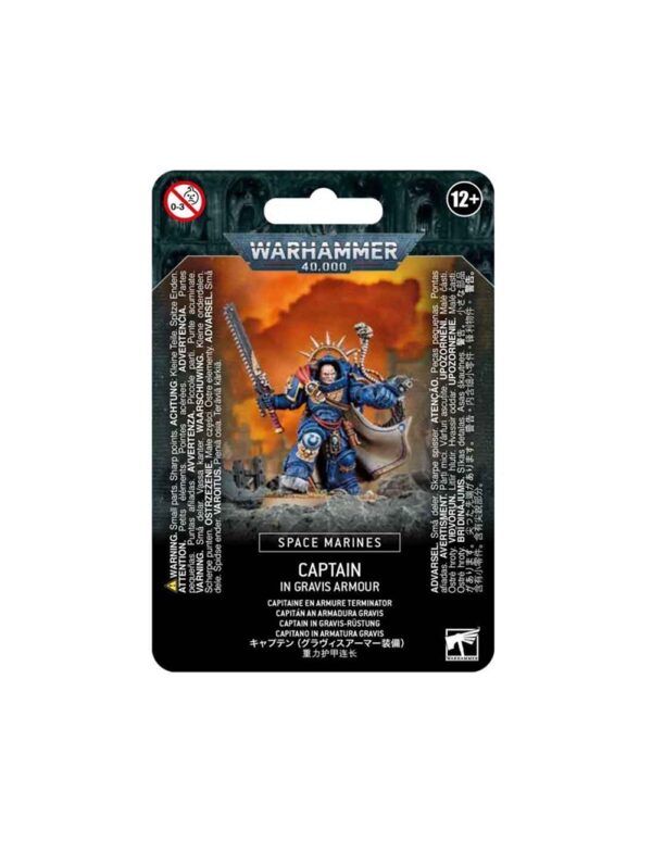 Warhammer 40,000 Space Marines Captain In Gravis Armour (48-70)
