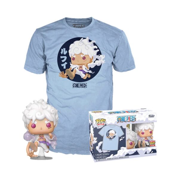 Funko Tee + POP One Piece Luffy Gear Five (S)