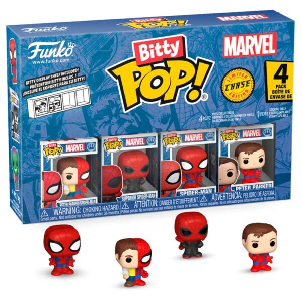 Funko Bitty POP! Marvel Peter Parker Spider-Man 4 Pack