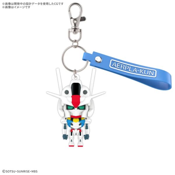 Gundam AERPLA-KUN 3D Rubber Mascot Keychain