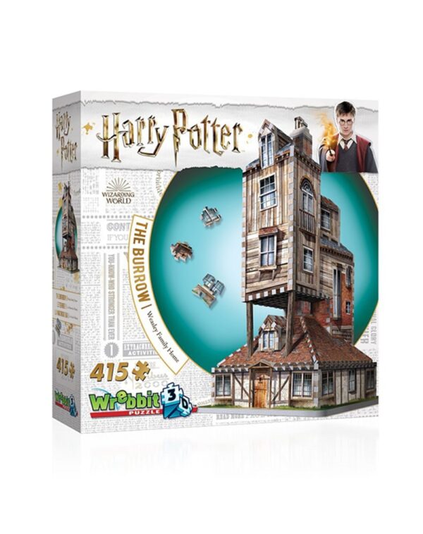 Harry Potter The Burrow Weasley Family Home 3D Puzzle 415 Pieces