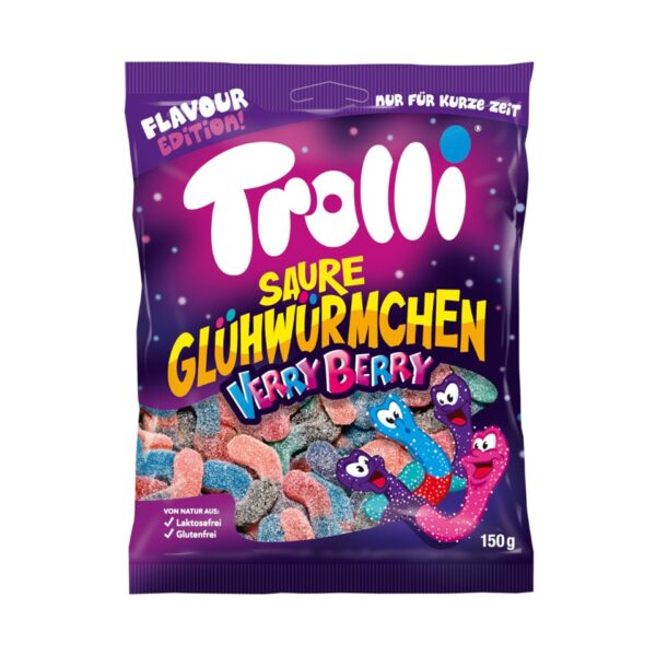 Trolli Very Berry Sour Glowworms 150g