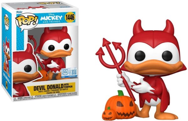 Funko POP! Disney Mickey And Friends N° 1446 - Devil Donald With Pumpkin