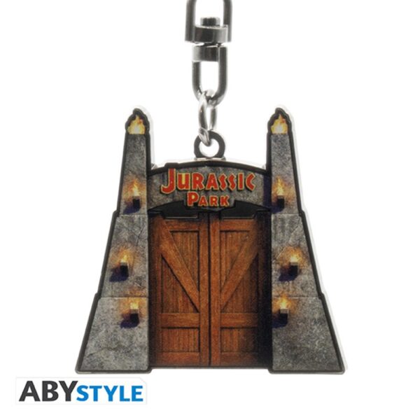Jurassic Park Gates Keychain