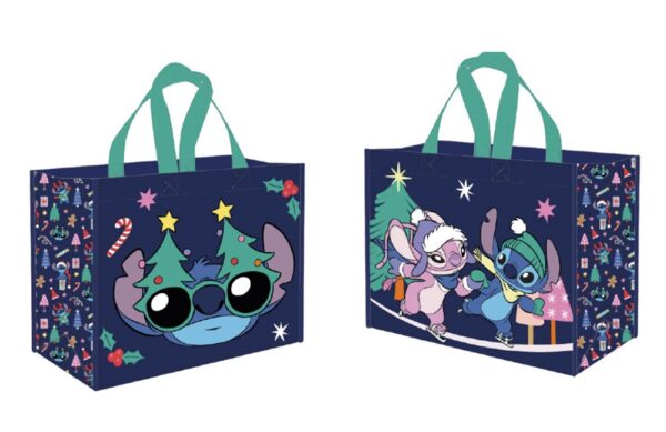 Disney Stitch & Angel Snow & Xmas Shopping Bag