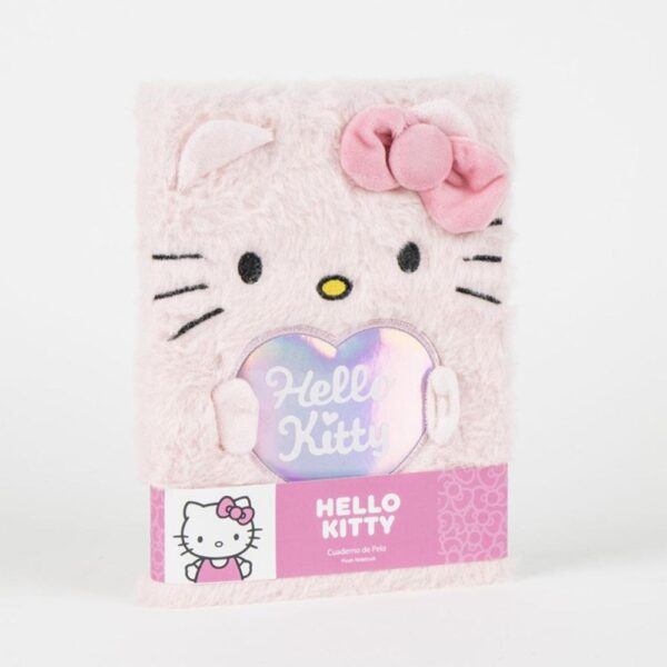 Hello Kitty Glitter Premium Fur Notebook Size A5