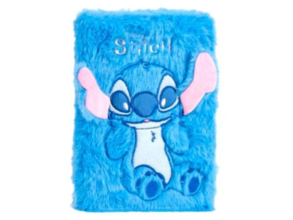 Disney Stitch Smiley Premium Fur Notebook Size A5