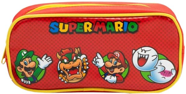 Super Mario Core Character Circles Pencil Case