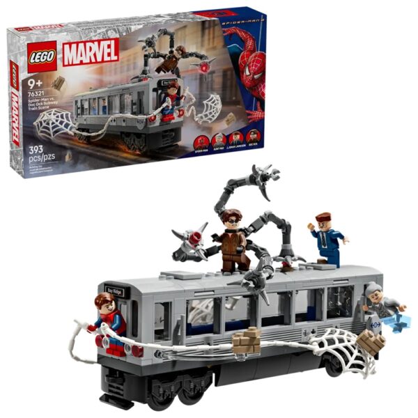LEGO Marvel 76321 Spider-Man vs Doc Ock Subway Train Scene