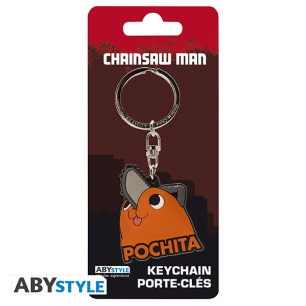 Chainsaw Man Pochita Happy Keychain